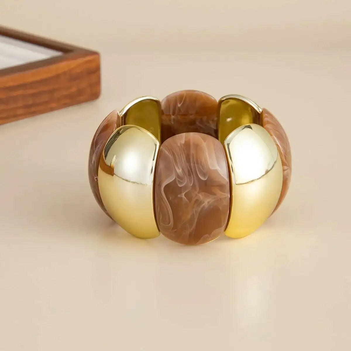 4 Styles Vintage Acrylic Bangles for Women 2026 New Daily Stacking Resilient Bracelets Couple Jewelry Accessories