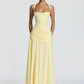 Off-shoulder Backless Sexy Maxi Dress Women Elegant Strapless Sleeveless Bodycon Ruched Club Party Long Dresses Female