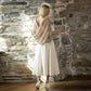 Knitted Shrug Cross Backless Sweater Casual Long Sleeve Off The Shoulder Top for Woman Clothing