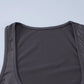 Square Neck Sleeveless Cropped Tops for Woman Summer Clothes Basic Casual Solid Color Tank Top Trending