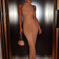 Sleeveless Ruched Sexy Maxi Dress For Women Gown Fashion Two Layer Mesh Bodycon Club Long Dress Vestido Elegant