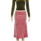 Velvet Elegant 2 Piece Set Woman Autumn Trend Square Collar Full Sleeve Crop Tops+Tassel Long Skirts Fashion Suits