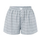 Women Y2k Gingham Boxer Shorts Stripes Button Elastic Waist Boxers Cute Mini Bloomers Plaid Loose Fit Boy Shorts