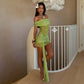 See Through Lace Patchwork Off Shoulder Draped Mini Dress Sexy White Dresses Nightclub Luxury Woman Clothes