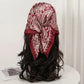 Bohemian Style Floral Print Women’s Square Silk Scarf Satin Head Wrap Tropical Leaf Flower Design Scarves Bandana Hijab