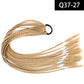Synthetic Colored Braided Ponytail Hair Extension Rainbow Color Braids Pony Tail With Elastic Band Girl's Pigtail