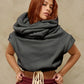 Hooded Pullover Tank Top Women Hipster Casual Simple Wild Basic Streetwear Autumn Fashion Shirring Skinny Slim Vest