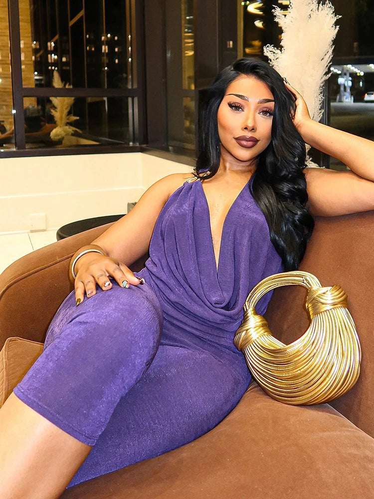 Sexy 2 Piece Set Y2K Hipster Women Swing Collar Tank Tops+Bike Shorts Matching Stretch Midnight Clubwear Slim Outfits