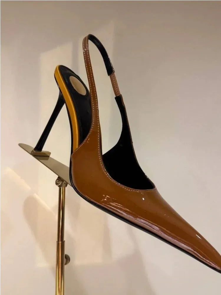 European and American Spring/Summer New Pointed Stiletto Sandals Fashionable and Sexy Party Wedding Women's High Heel Sandals