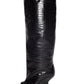 Women's Fish Mouth Thick High Heels Knee Length Cool Boots Slant Heel Fashion Show Large Size Spring/Summer Women's Boots