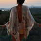 Colorful Leopard Print Dress Women Sexy Deep V-Neck Backless Patchwork Puff Sleeve Hottie Vacation Party Club Bodycon