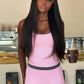 Hottie Line Patchwork 2 Piece Set Women Trend Backless Halter Low-Neck Sleeveless Tank Top+Bike Short Street Suits