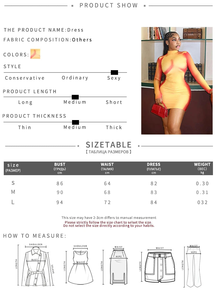 Hlaf High Collar Color-Blocking Mini Dress Woman Autumn Trend Full Sleeve Skinny Peach Hip High Street Style Mini Bodycon