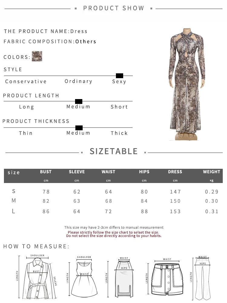 See Through Cross Knot Dress Women Coquette Hollow Serpentine Full Sleeve Split Ruched Off Shoulder Midnight Bodycon