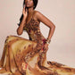 Patchwork Colorful Leopard Print Dress Women Fashion Hottie Irregular Hem Low-Neck Trend Wild Vacation Party Clubwear