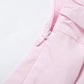 3d Flower Applique Long Sleeve Long Sleeve Dresses Elegant Autumn Short Dresses Pink White