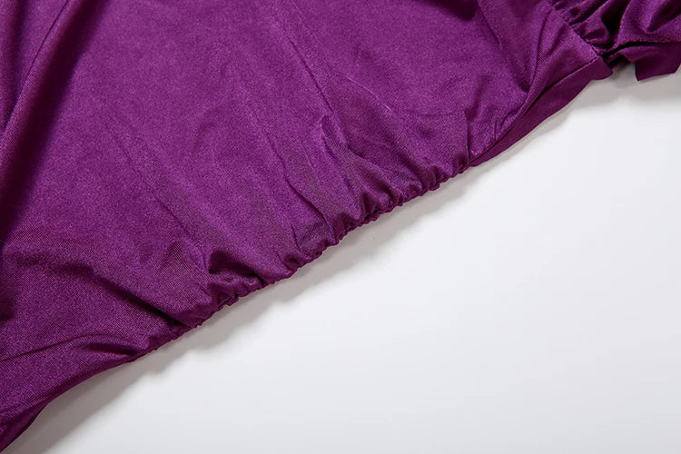 Deep V-Neck Elegant Dress Women Satin Classic Swing Long Sleeve Simple Midnight Clubwear Midnight Skinny Slim Bodycon