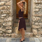 2 Piece Top and Asymmetric Lace Trim Mesh Midi Skirt Set All White Outfits for Woman Clothing Matching Sets