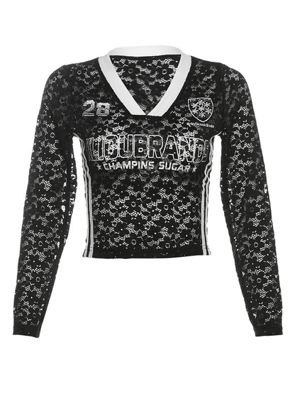 Women Summer Matching 2 Piece Set Y2K Mesh Jacquard Hipster Fashion Crop Tops+Puffy Skirt Matching Vacation Clubwear