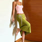 Color Blocking Elegant 2 Piece Set Woman Summer Trend Low-Neck Backless Camisoles+Ribbon Decoration Long Skirts Suits