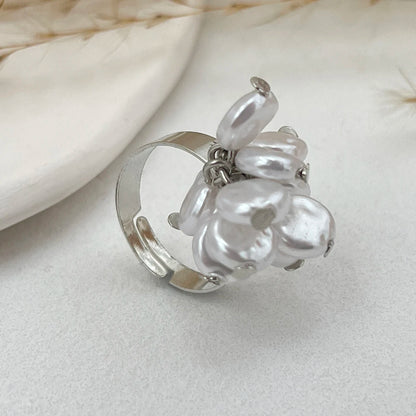 18 Styles Vintage Punk Petal Flowers Rings for Women 2025 Trend Goth Geometric Adjustable Rings New Year Party Jewelry