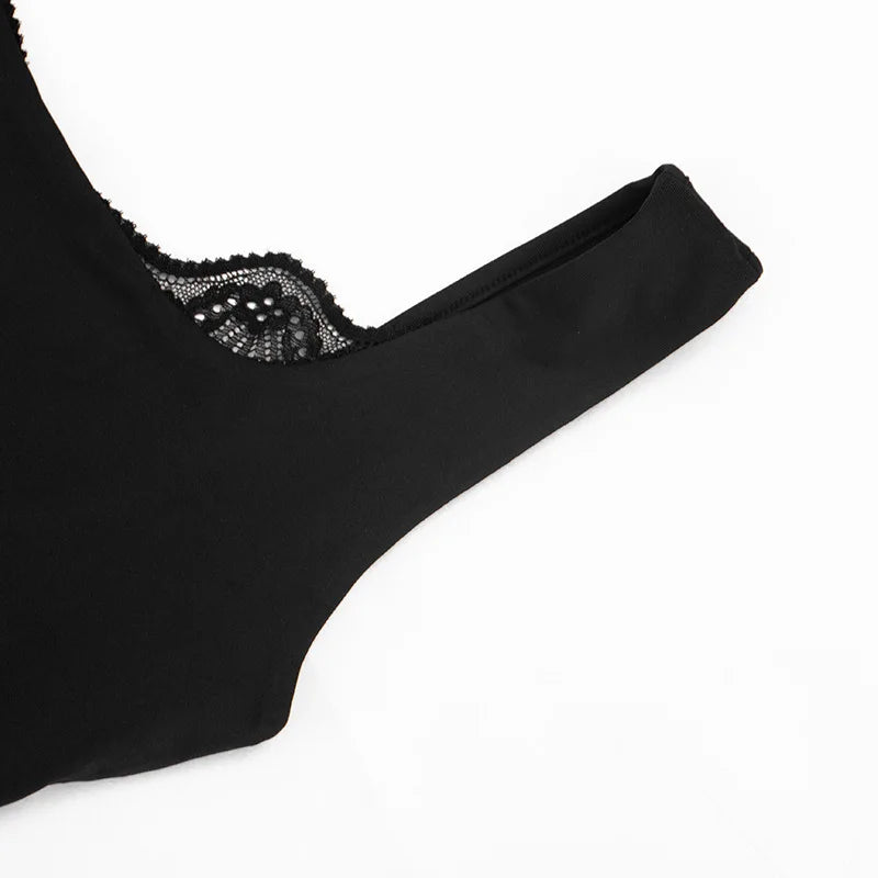 Lace Trim Sleeveless Backless Tank Tops White Black Fashion 2026 Summer Crop Tops for Woman Clothes