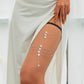 Boho Multilayer Elastic Band Star Sequin Tassel Leg Thigh Chain Women Wed Bikini Summer Body Jewelry Wed Accessories