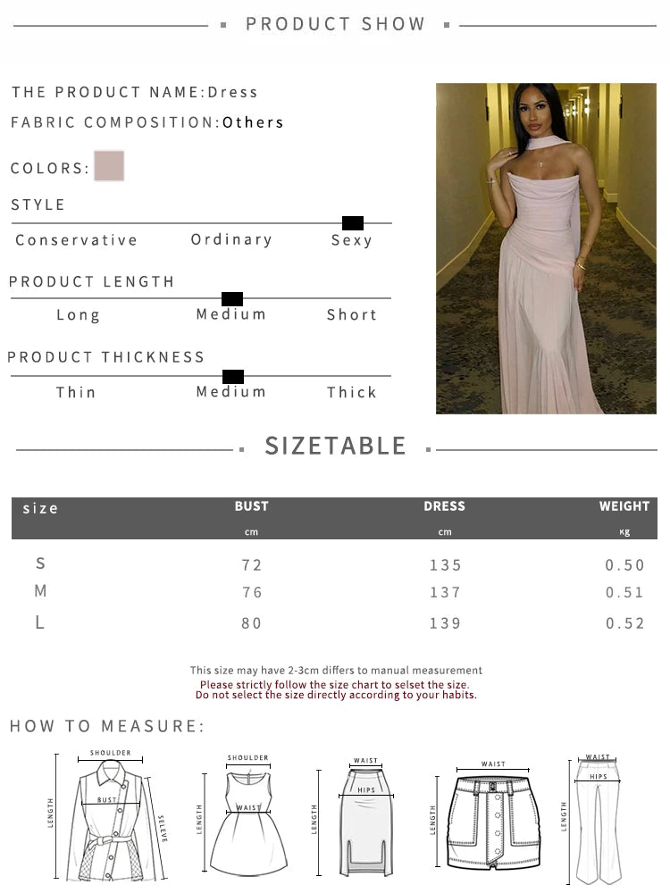 Fashion Elegant Solid Scarf+Maxi Dress Women Low-Neck Folds Sleeveless Skinny Wedding Party Vacation Matching Summer Suit