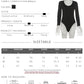 Hottie Lace Patchwork Bodysuit Women U-Neck Jacquard Ruffle Elegant Sexy Simple Fashion Stretch Slim Street Clubwear