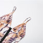 Leopard Print Mini Dress Woman Summer Trend Single-Breasted Low-Neck Backless Midnight Club Party Fashion Bodycon