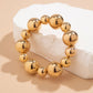 Goth Vintage Big CCB Chain Bracelets Women Trendy Classic Elastic Strand Beads Charm Bangles Grunge Couple Hand Jewelry