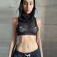 Hooded Sleeveless Knitted Sweater Vest Streetwear Fashion Sexy Y2k Crop Top Autumn Clothes Women 2023
