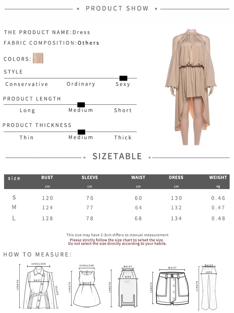 Sexy Off-Shoulder Hollow Dress Women Fashion Turtleneck Ruched Full Sleeve Irregular Hem Elegant Party Club Outfits
