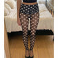Y2K Retro Polka Dot Sheer Mesh Leggings Women High Waist Ruched See Through Skinny Pants Streetwear Clubwear Bottoms