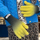 2025 Winter New Arrivals Gradient-colored Rubber-coated Casual Gloves For Woman