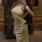 Elegant Backless Dress Women Fashion Simple Cross Turtleneck Sleeveless Ruched Sexy Trend Evening Party Club Bodycon