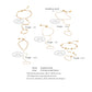 Trendy Stainless Steel Zircon Beads Back of Hand Chain Finger Bracelet Fashion Chic Sexy Jewelry Waterproof Wholesale Gift
