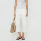 Women Solid Cargo Capri Pants Low Waist Multi Pockets Loose Wide Leg Cropped Trousers Y2K Summer Streetwear Pants