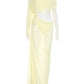 Off Shoulder Cutout Sexy Maxi Dress Women Elegant Draped Slinky Ruched Bodycon Cocktail Evening Party Dresses Gown