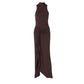Sleeveless High Split Maxi Dresses for Woman 2025 Fall Elegant Sexy Long Party Dress