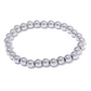 3/4/5/6 MM Stainless Steel Beads Daily Handmade Elastic Bracelet Bangle Waterproof Wrist Wholesale Gold Color Jewelry Men
