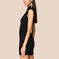 Plunge Neck Sleeveless Sexy Mini Dress Women Elegant Black Cut Out Hollow Out Slinky Club Party Dress Female Clothes