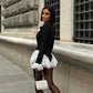 Deep V Neck Long Sleeve Shorts Jumpsuit Sexy Lace Patchwork One Piece Black Outfits Boutique Clothing Woman