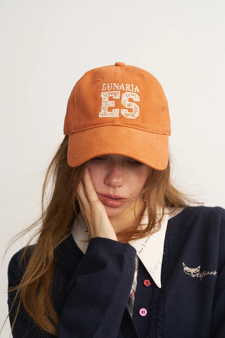 Brown Baseball Cap with Letter Embroidery, Casual Adjustable Sun Hat for Everyday Outdoor