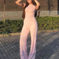 Fall Winter 2 Piece Set Long Sleeve Top Wide Leg Pants Suit Casual Clothing Cozy Lounge Sets Women Outfit