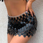 Sexy Acrylic Plastic Sequin Chest Bra Chain Dress Nightclub Party Show Festival Outfit Dance Costume Stage Wear Body Jewelry New