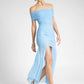 Mesh Off-shoulder Backless Sexy Maxi Dress For Women Fashion Strapless Sleeveless Split Ruched Bodycon Club Party Dress