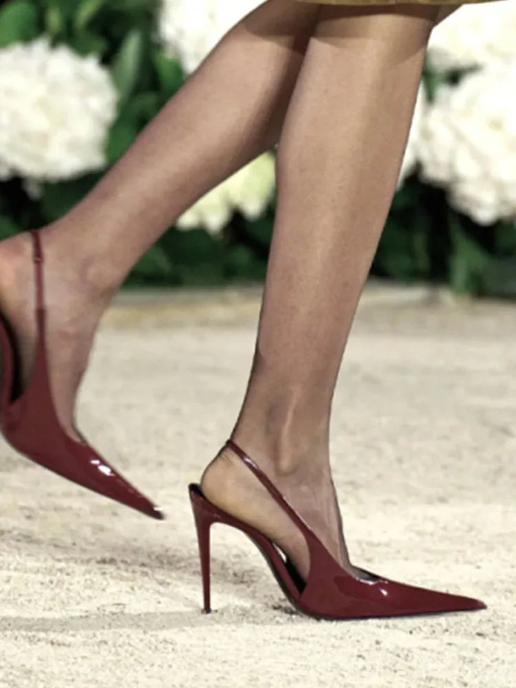 European and American Spring/Summer New Pointed Stiletto Sandals Fashionable and Sexy Party Wedding Women's High Heel Sandals
