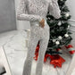 Lace Print Long Sleeve Jumpsuits Women Overalls Fashion Autumn Winter New Two Layer O Neck Slim Fit Sexy Jumpsuits