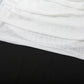 Pleated Mesh Mini Dress with Cape Sleeve See Through White Party Dresses Sexy Club Wear Woman Clothes